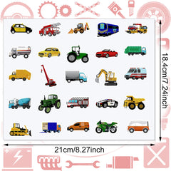 Gersoniel truck stickers 500-piece collection for creative play