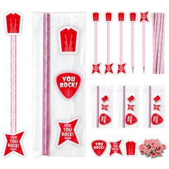 Gersoniel Valentines guitar-pencil-set ready for gifting and classroom crafts.