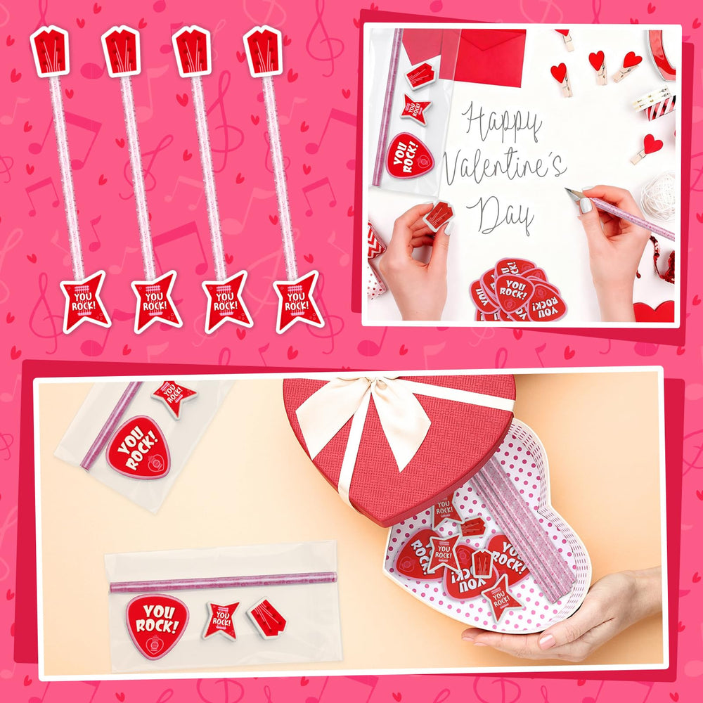 Gersoniel valentines-wood-pencil pink color offers durable writing and cute gifts.