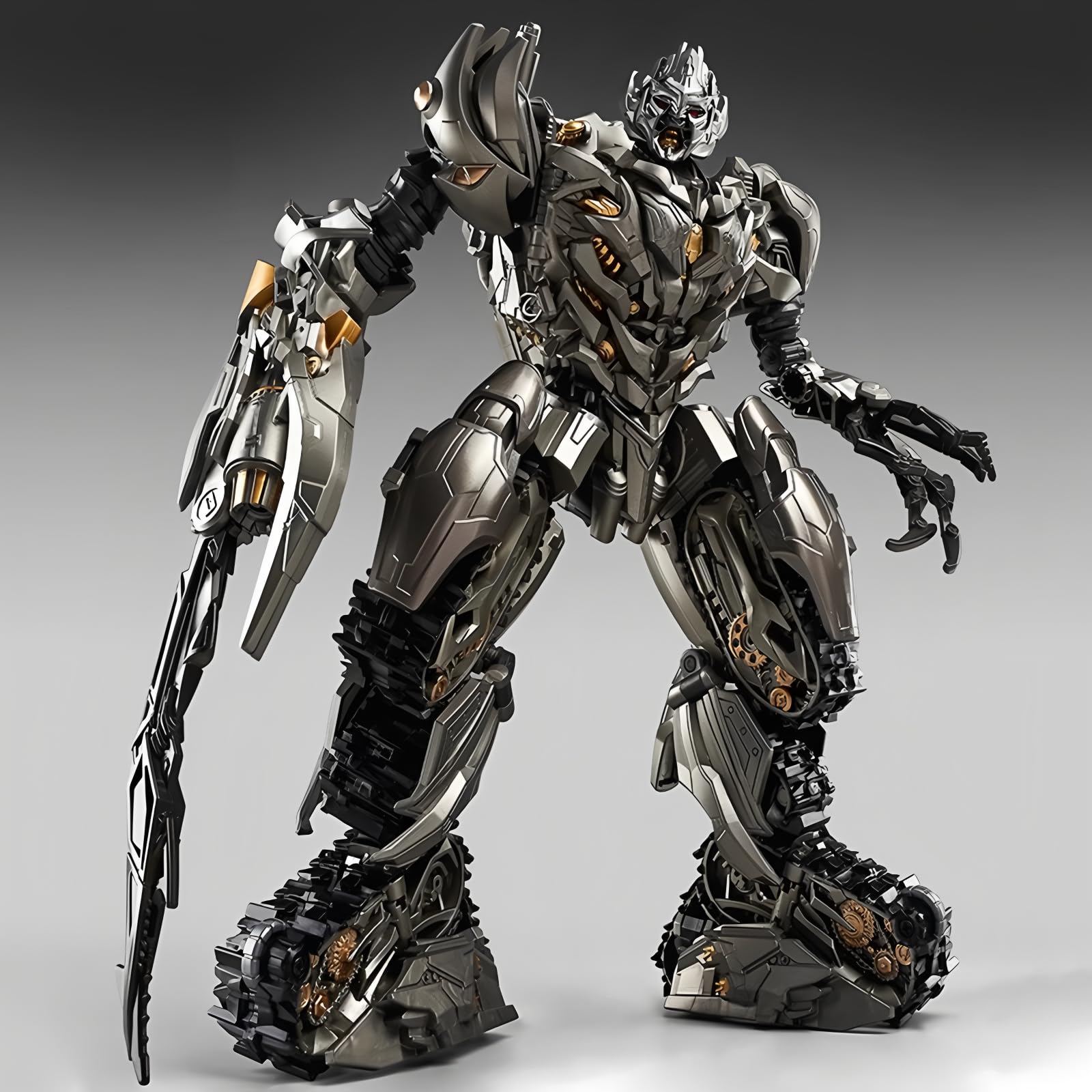 GERYNS deformation toy oversized pose highlighting dramatic two-in-one design