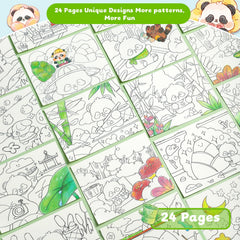gesboole 4-in-1 design with watercolor and brush setup