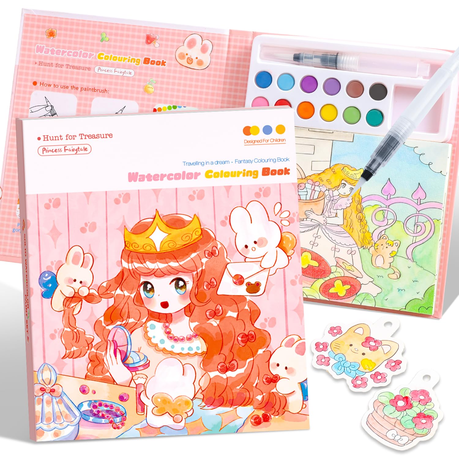 gesboole Paint with Water Princess cover showing vibrant, mess-free creativity for young artists