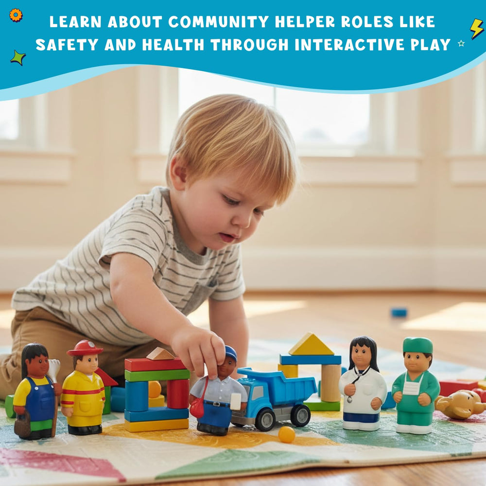 Get Ready Kids 620 farmer figure highlights agriculture, daily routines, and environmental care.