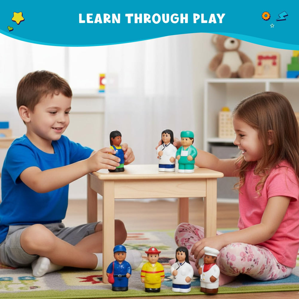Get Ready Kids 620 firefighter figure inspires bravery and teamwork in pretend emergencies.
