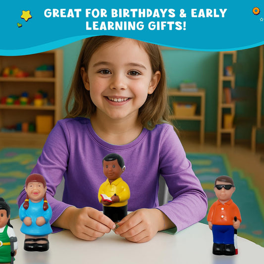 Get Ready Kids crutches figure promotes mobility awareness during group play