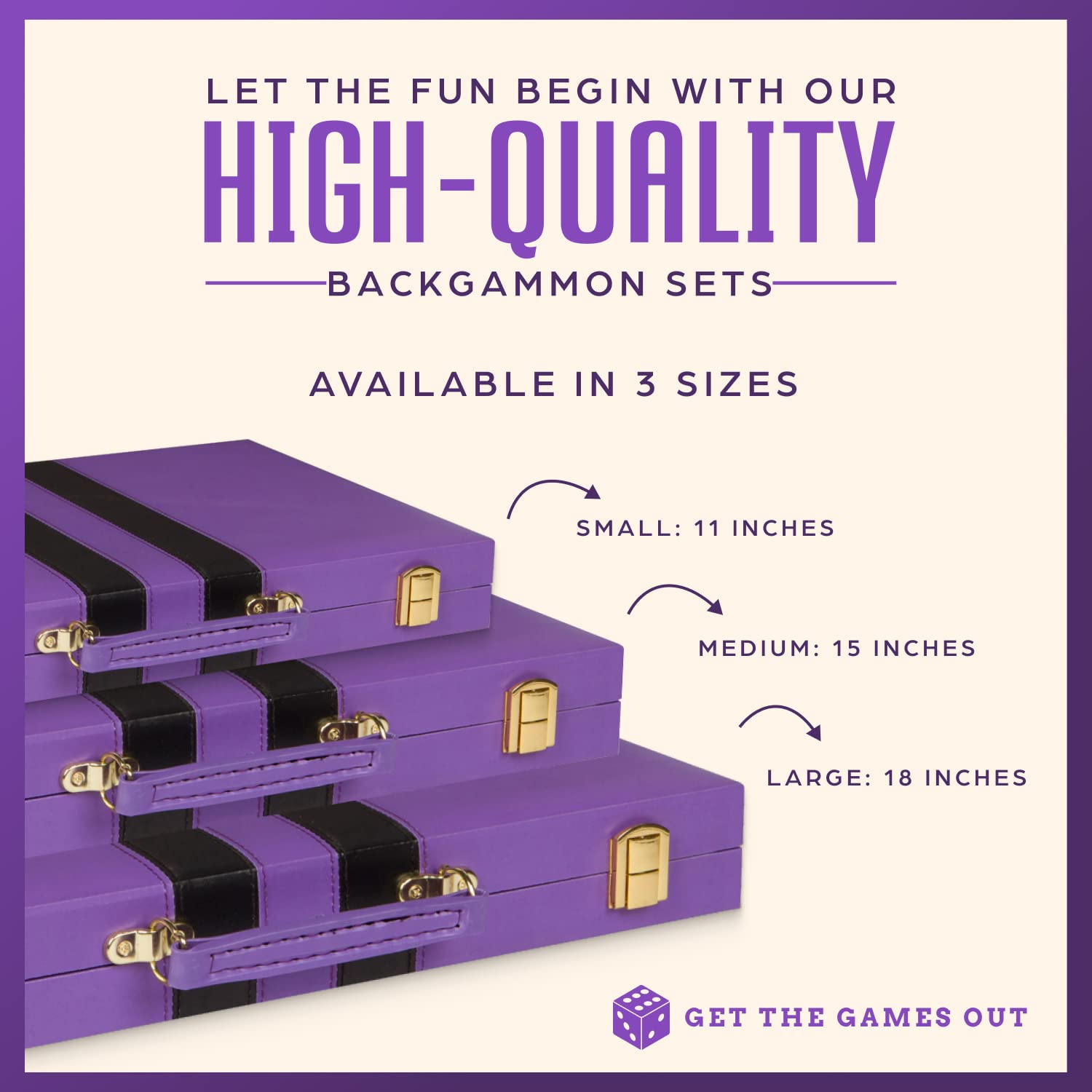 Get The Games Out backgammon dice and doubling cube for quick decisions