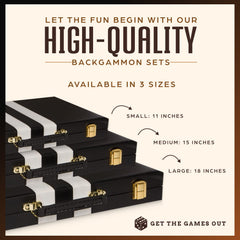 Get The Games Out Backgammon Set spare pieces for uninterrupted sessions