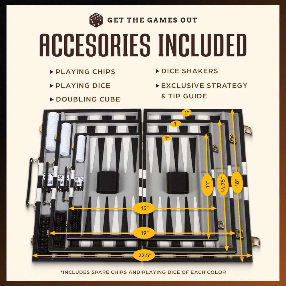 Get The Games Out premium felt board with stitched leatherette accents for durability.