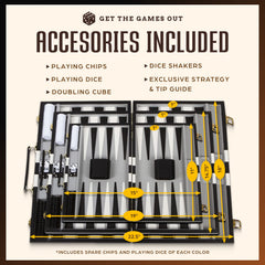 Get The Games Out premium felt board with stitched leatherette accents for durability.