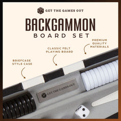 Get The Games Out travel case open showing organized storage for all pieces.