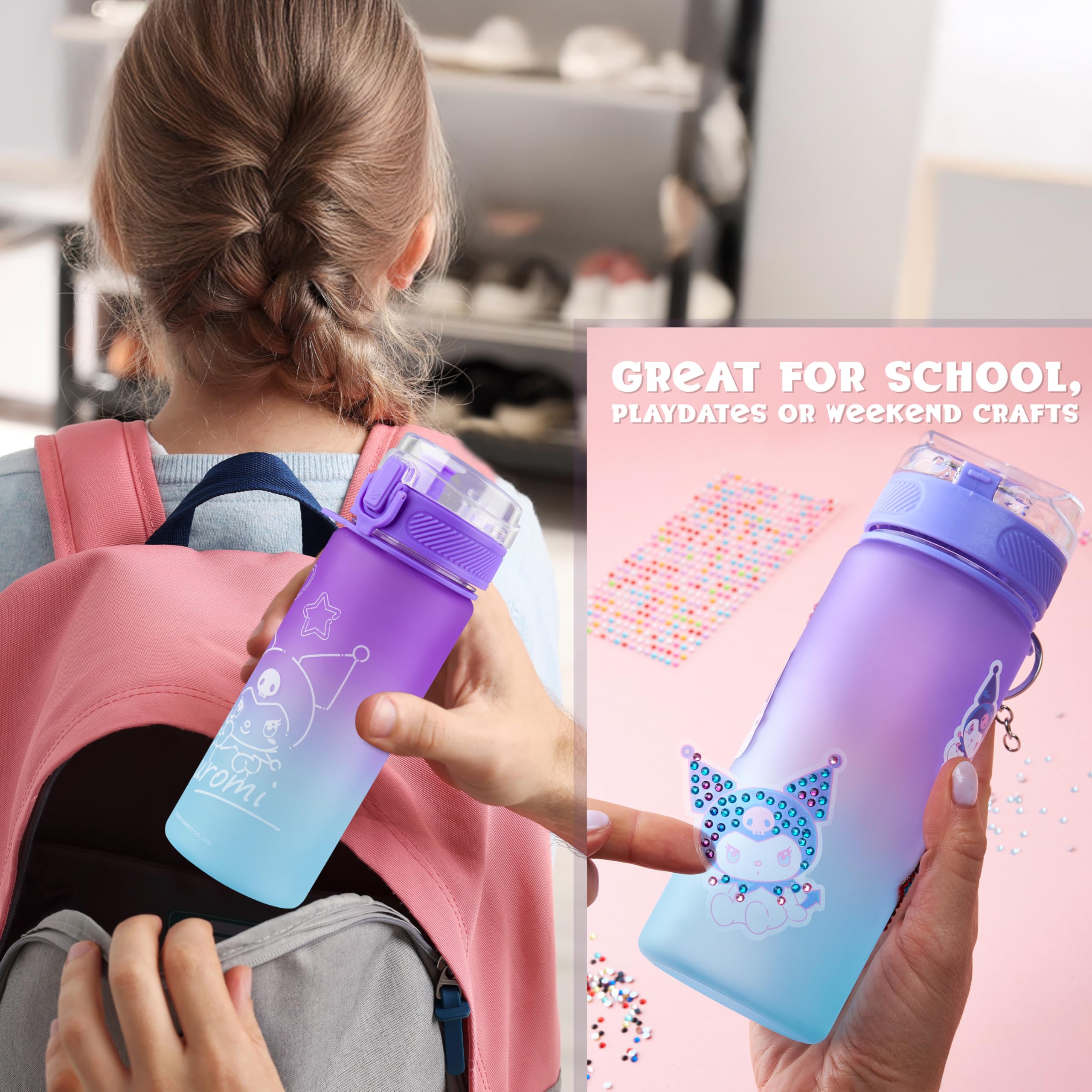 BPA-free, easy-to-wash bottle designed for kids and families.