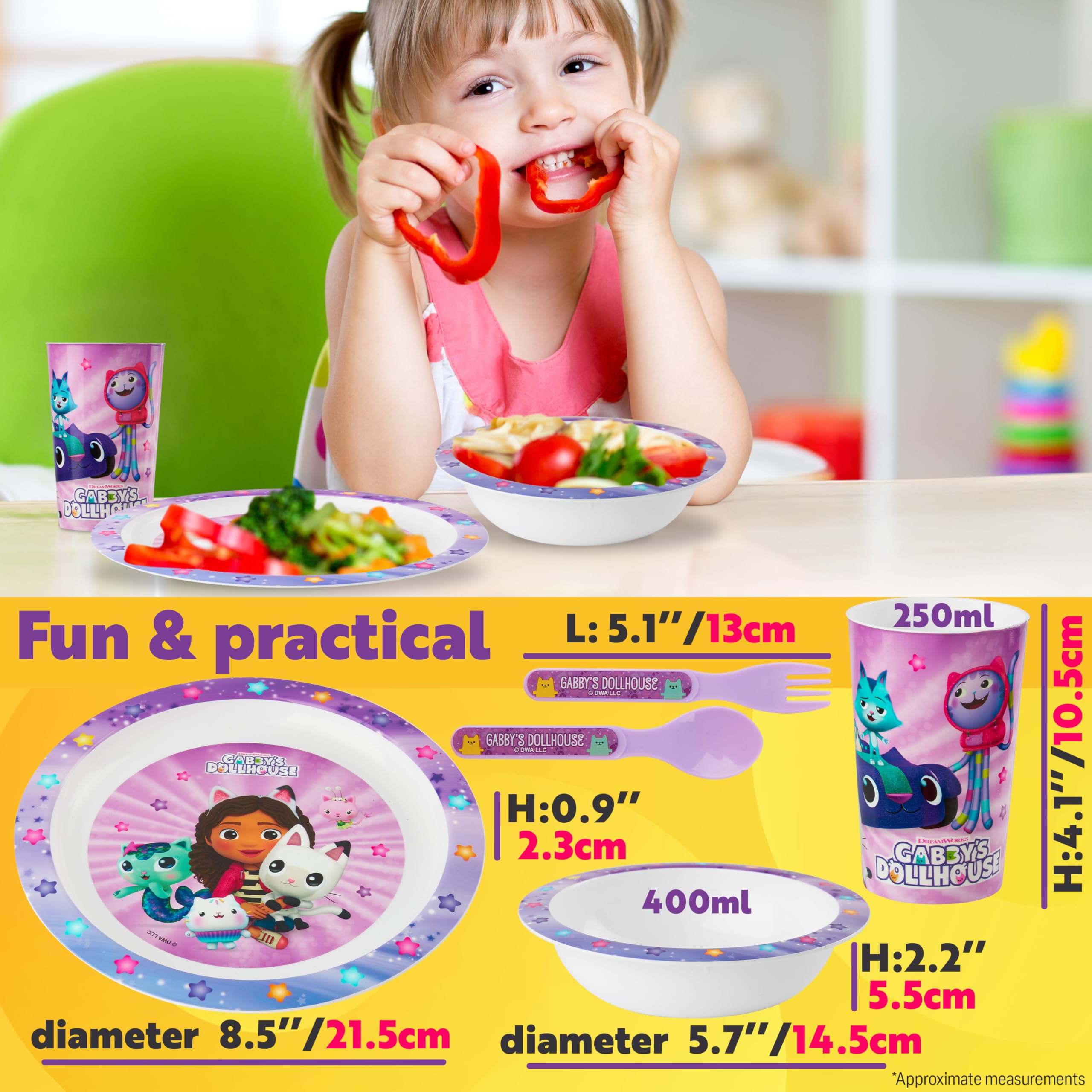 Get Trend Gabby's Dollhouse bowl, perfect for snacks at home, daycare, or school