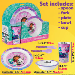 Get Trend Gabby's Dollhouse dinnerware set, colorful family-friendly tableware