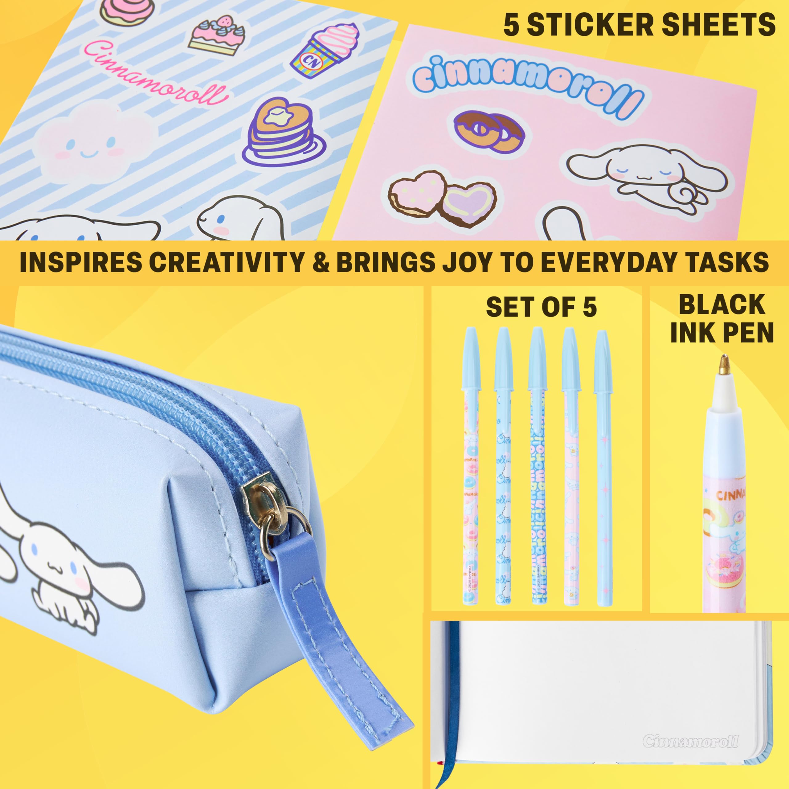 Get Trend Hello Kitty stickers blue set for decorating notebooks and planners