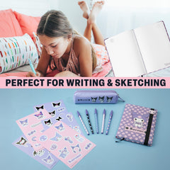 Get Trend Hello Kitty Kuromi stickers to decorate notebooks