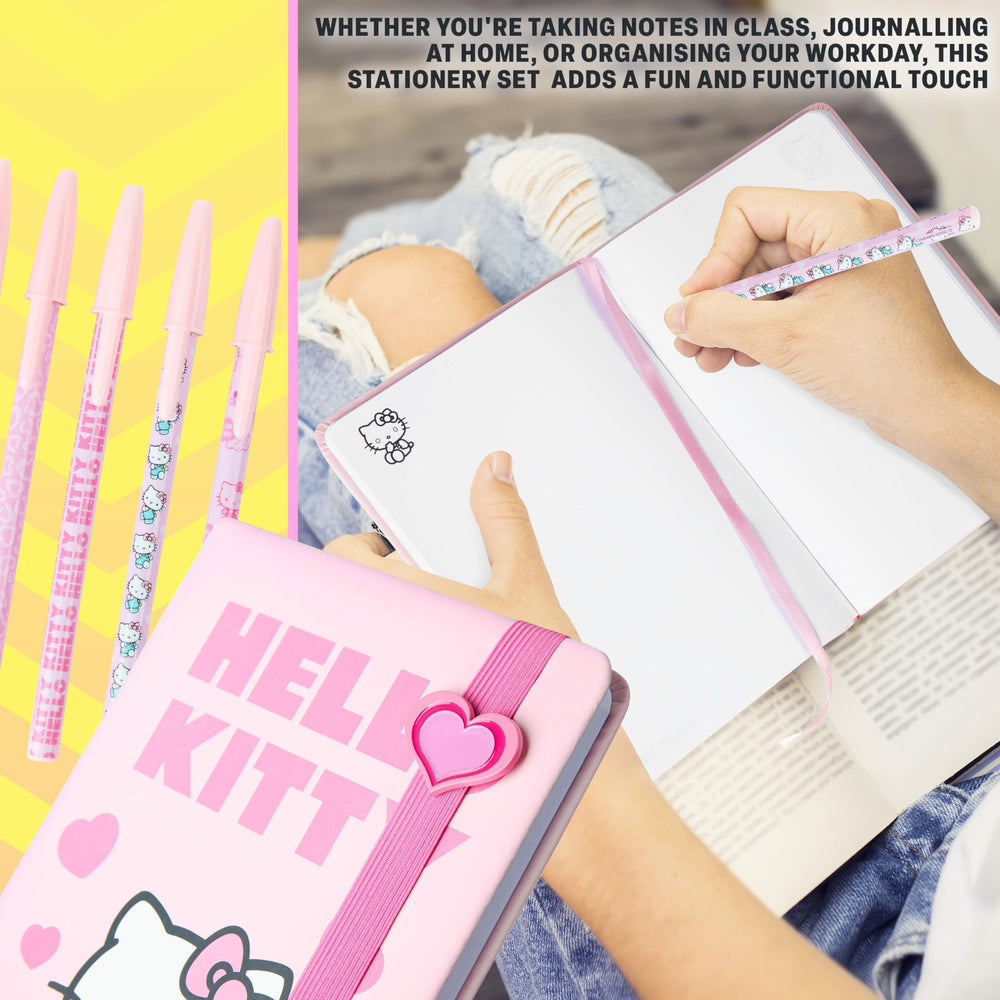 Get Trend Hello Kitty pink notebook for journaling and school notes.