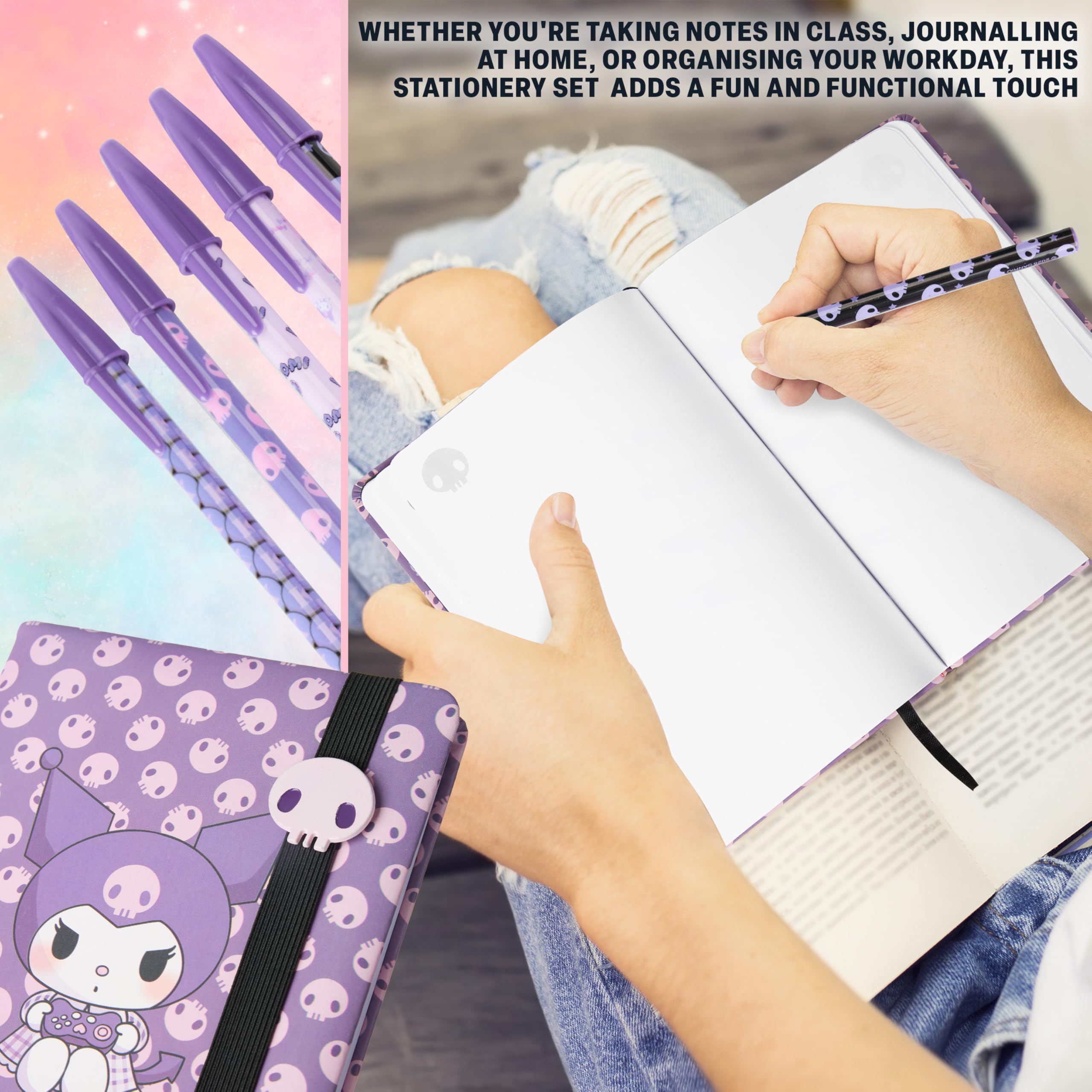 Get Trend Kuromi purple pencil case keeps supplies neatly organized