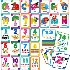 Gethelud Go Fish oversize alphabet and number cards for interactive learning