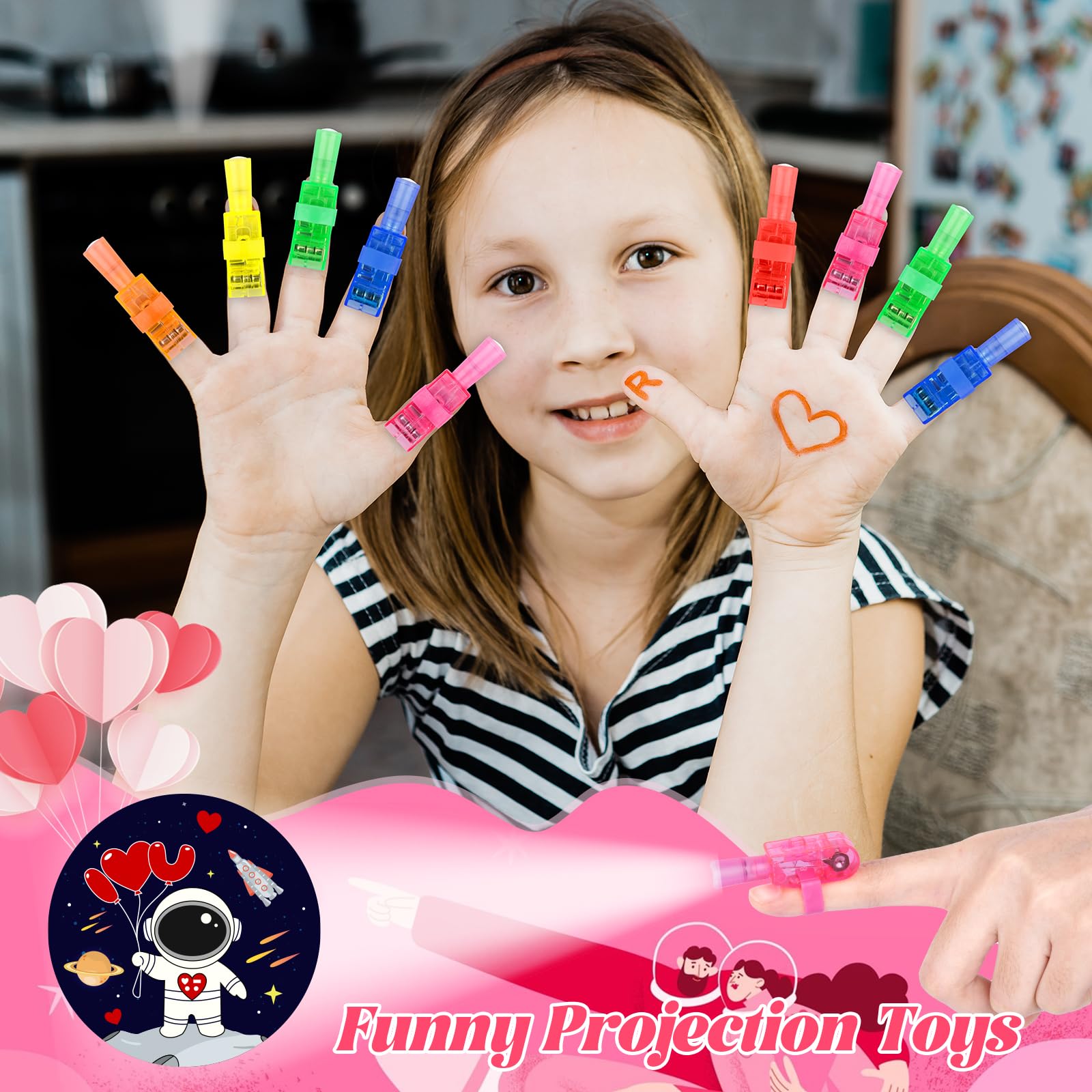 GEWUJATOP clear bags accompany glow gifts for easy distribution.