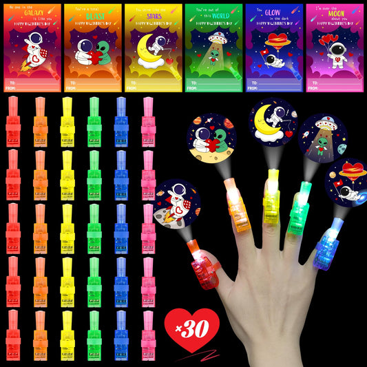 GEWUJATOP finger light rocket design glows vividly for party favors and celebrations.