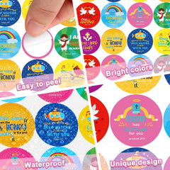 Geyee Christian stickers for kids for creative decorating and classroom activities.