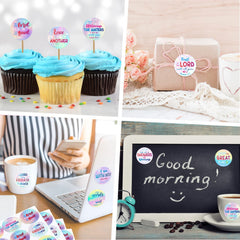 Geyee premium sticker set, removable without residue on most surfaces.