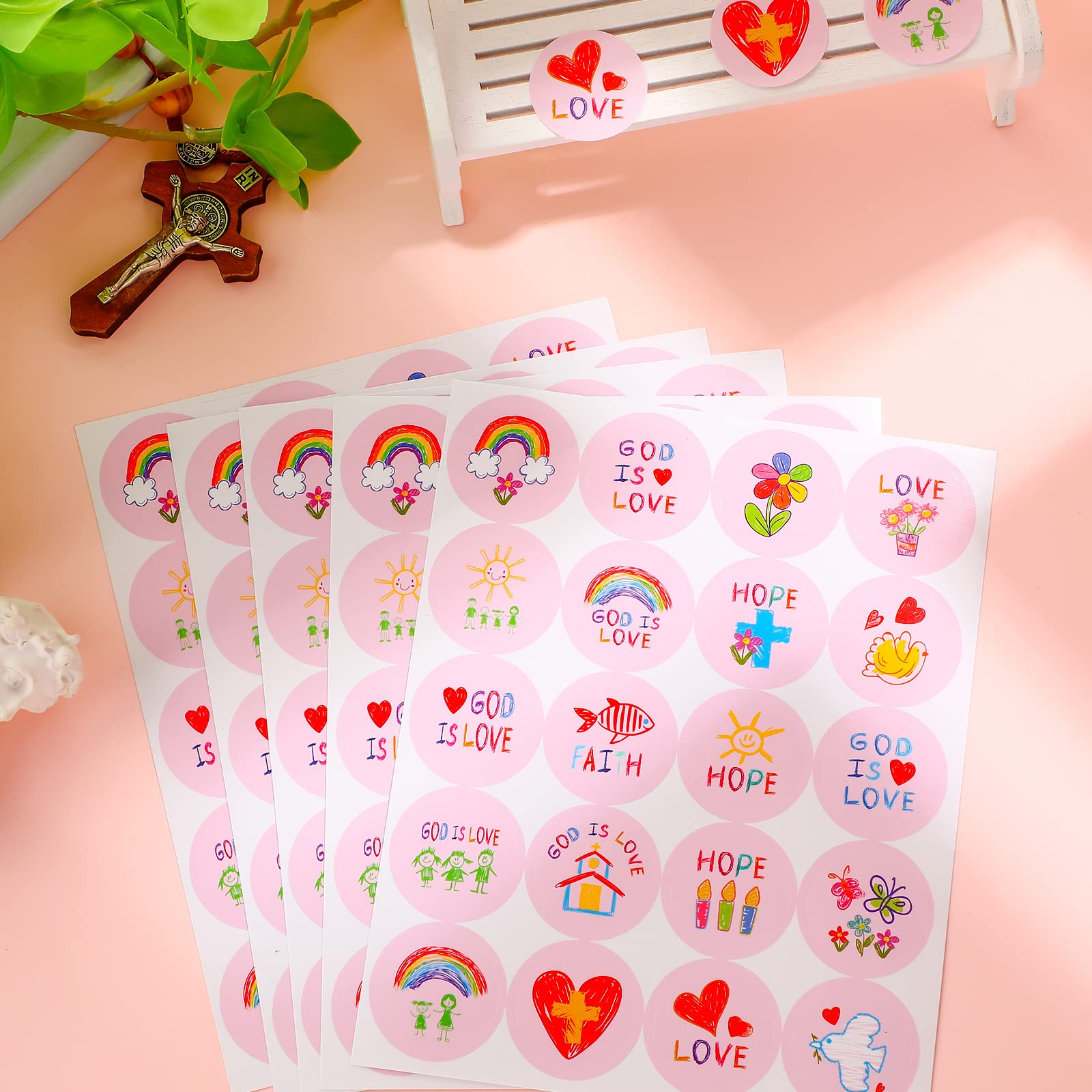 Geyee church activity stickers for kids, Harvest Festival