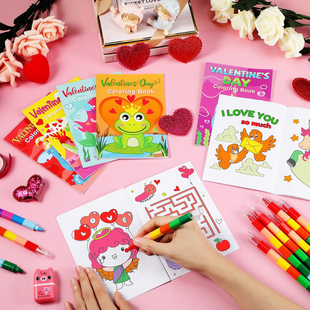 Geyee compact coloring books fit small hands during on-the-go activities.