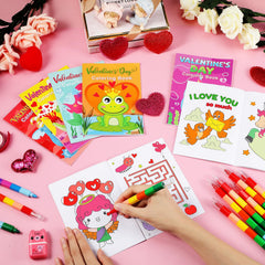 Geyee compact coloring books fit small hands during on-the-go activities.
