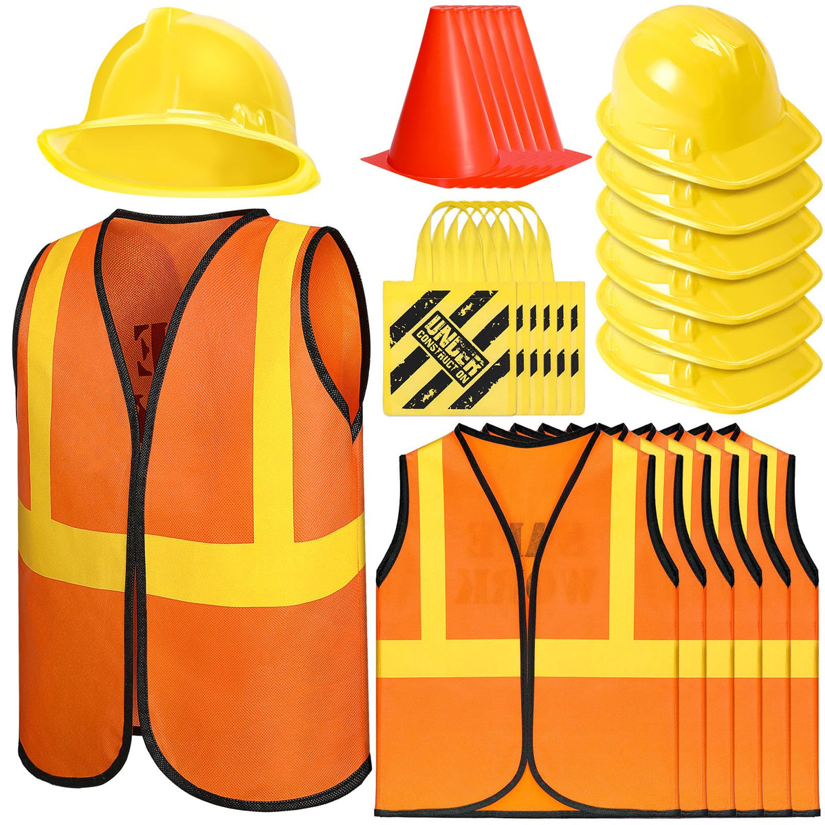Geyoga kids construction vest for quick dressing and comfortable wear.