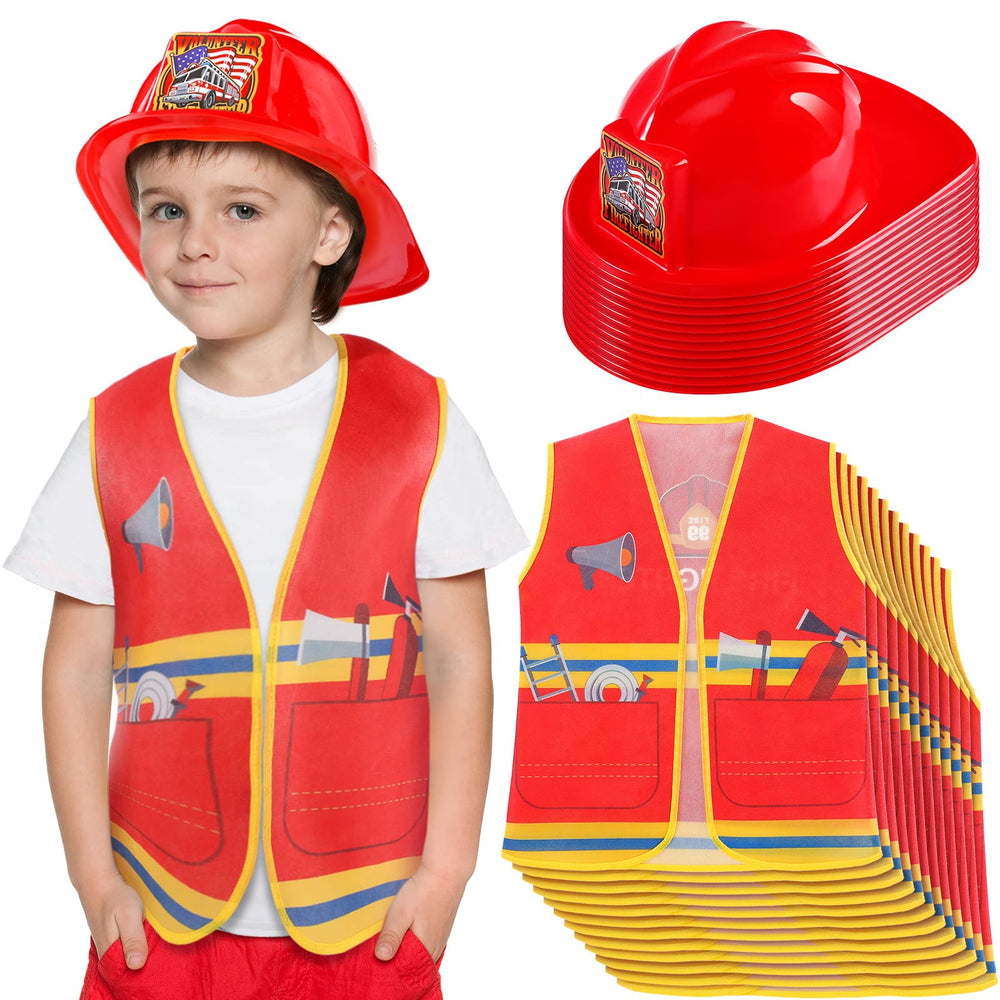 Geyoga fireman helmet for kids, ideal for imaginative pretend play.