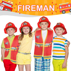 Geyoga fireman vest close-up, comfortable fit for kids.