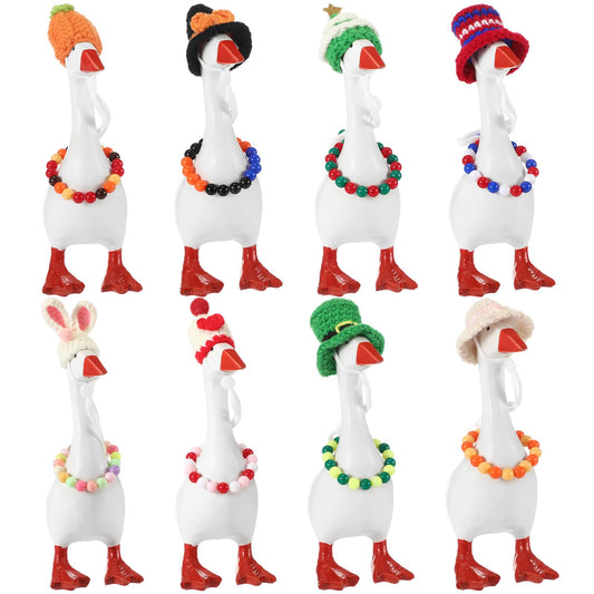 Geyoga mini desk goose hat collection adds playful seasonal flair to your desk decor.