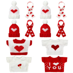 Geyoga Valentine doll hats add festive charm to playtime outfits.