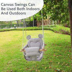 GFU Baby Swing indoor-outdoor-setup adapts to garden, porch, or living room