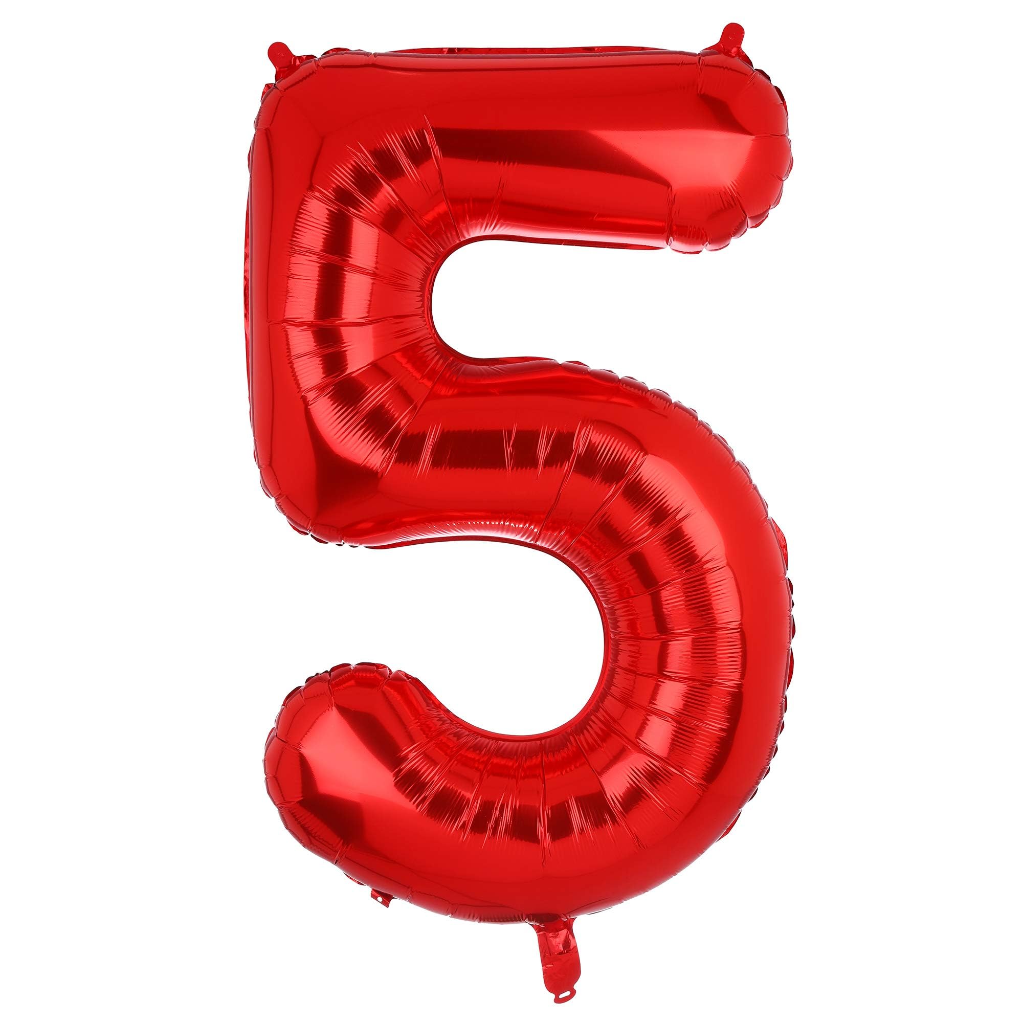 GGDE 40-inch red number 5 balloon for milestone celebrations