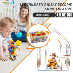 Ggiibro castle and robot assembly encourages imaginative problem solving.