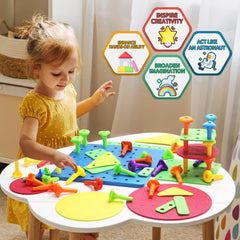 Ggiibro peg board toy set Montessori-inspired play for exploration