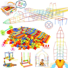 Ggiibro straw constructor 800pcs enables versatile building and learning.