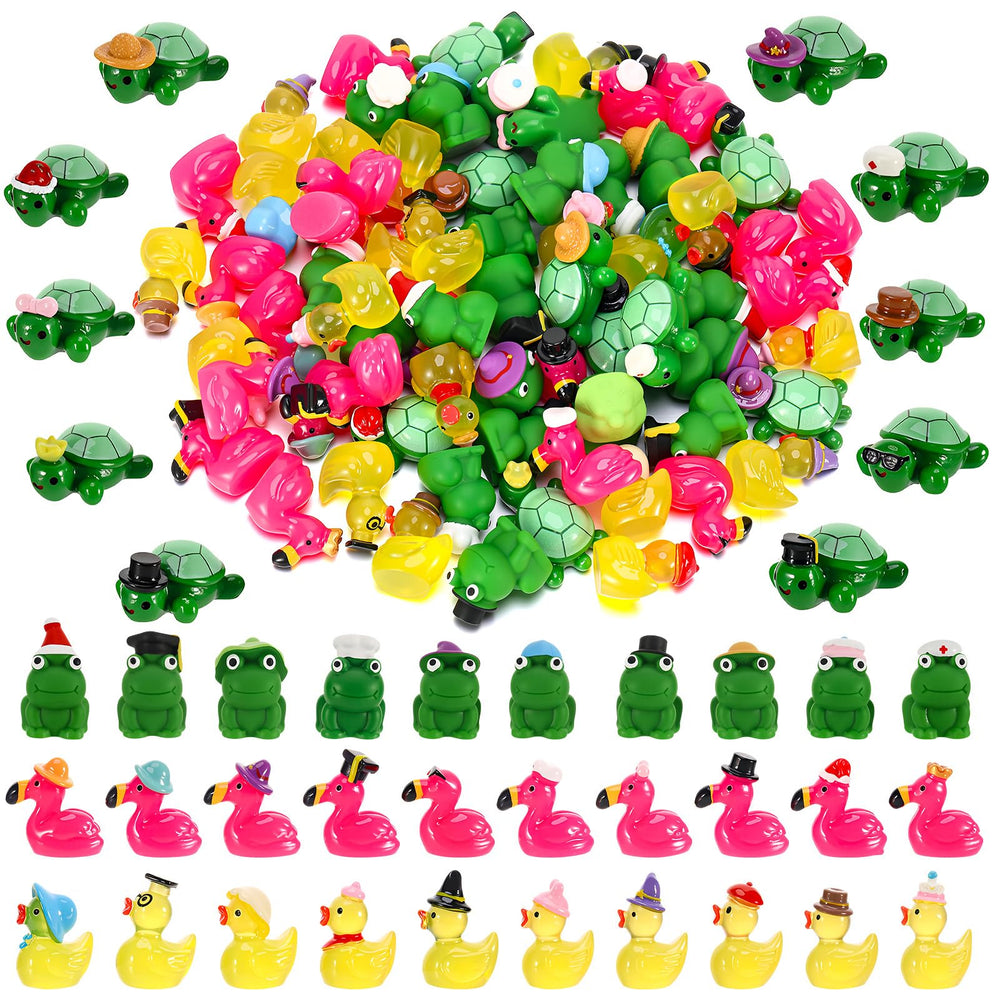 GGSTDDUP 80-piece mini resin animals bundle for DIY crafts and fairy gardens.