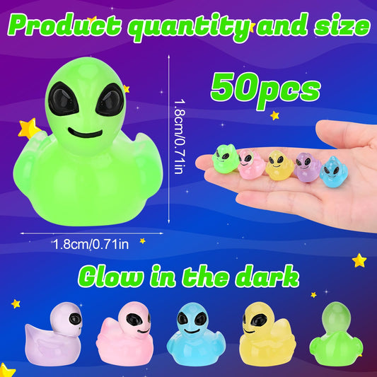 GGSTDDUP mini alien ducks glow set, perfect for nighttime celebrations