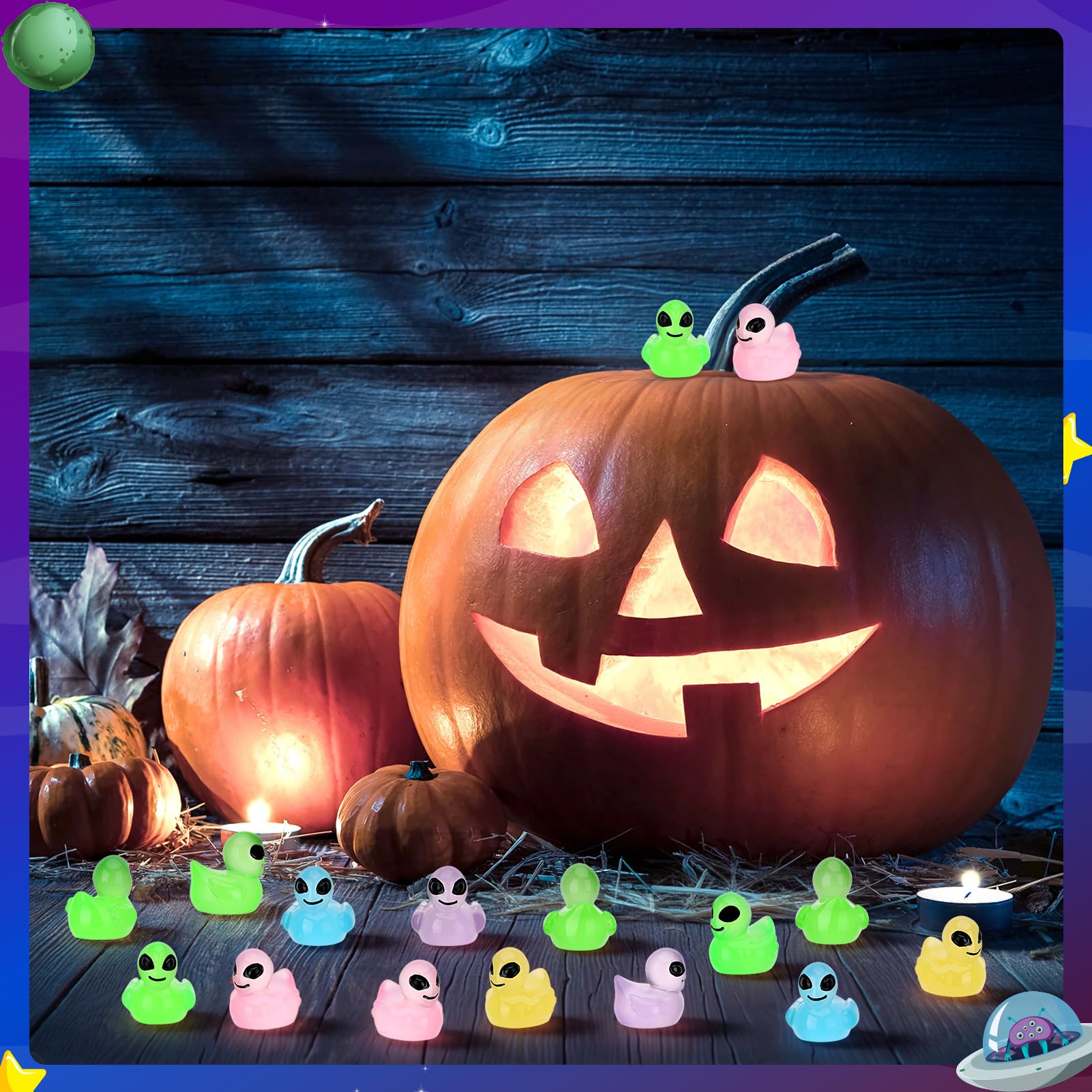 GGSTDDUP alien ducks as party favors and playful decor
