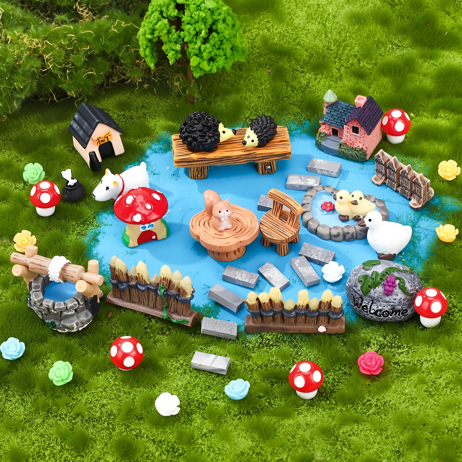 GGSTDDUP animal figures cute accents for DIY miniature scenes