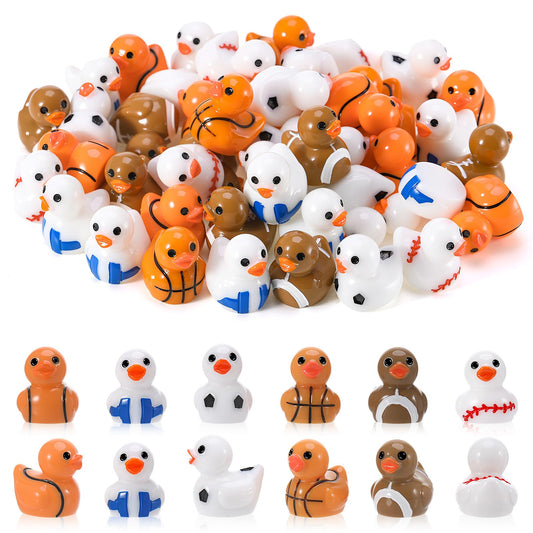 GGSTDDUP football duck brightens party tables with sporty charm.