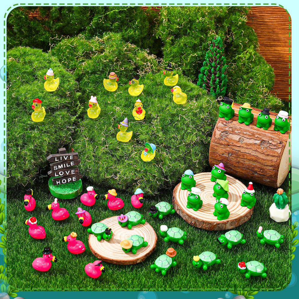 GGSTDDUP frog mini figure, cute and durable resin ornament.