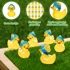 GGSTDDUP glow-in-the-dark ducks ornaments brighten bath or shelf decor.