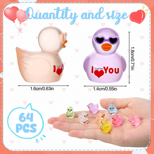 GGSTDDUP heart-sunglasses duck figure ideal as a romantic centerpiece