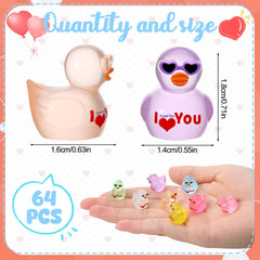 GGSTDDUP heart-sunglasses duck figure ideal as a romantic centerpiece