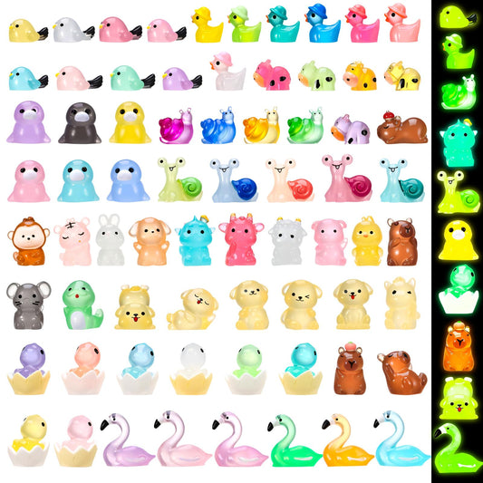 GGSTDDUP luminous mini resin duck glows softly for desk decor