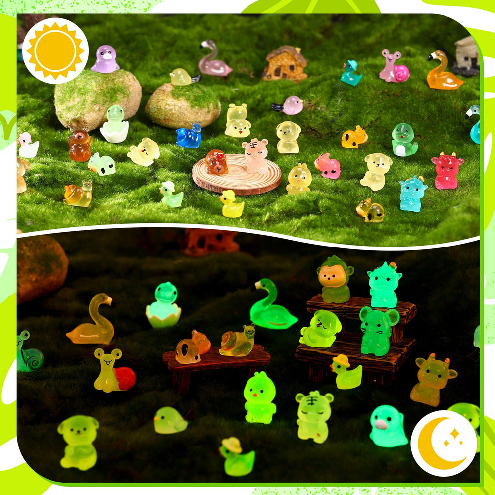 GGSTDDUP dinosaur on shell figure glows after sun exposure